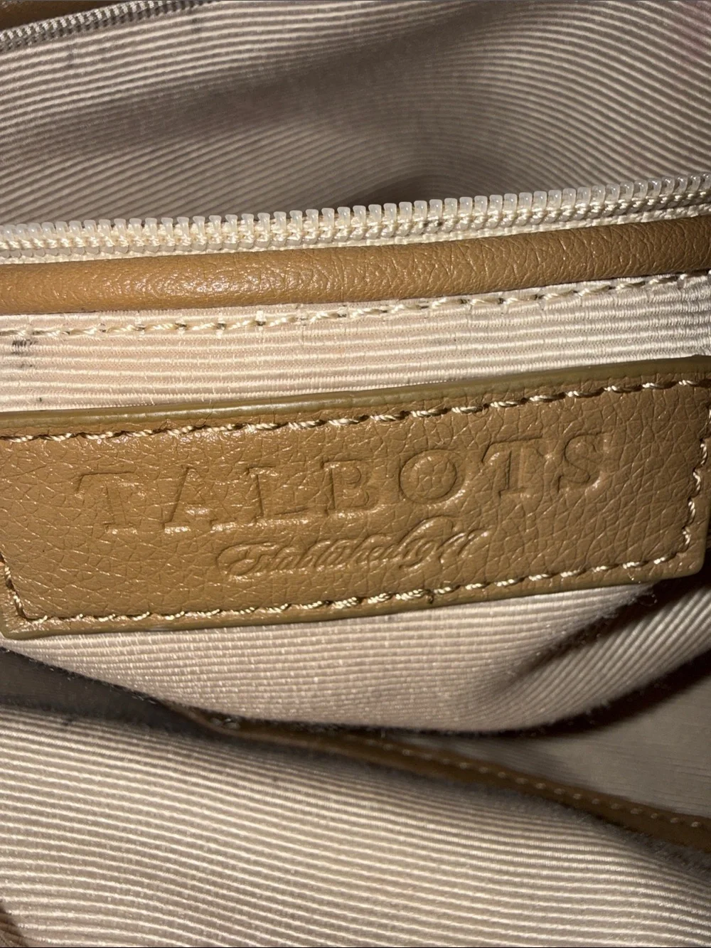 Talbots Brown Leather Shoulder Tote